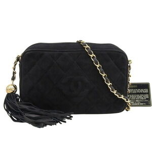 CHANEL Black Logo Shoulder Bag